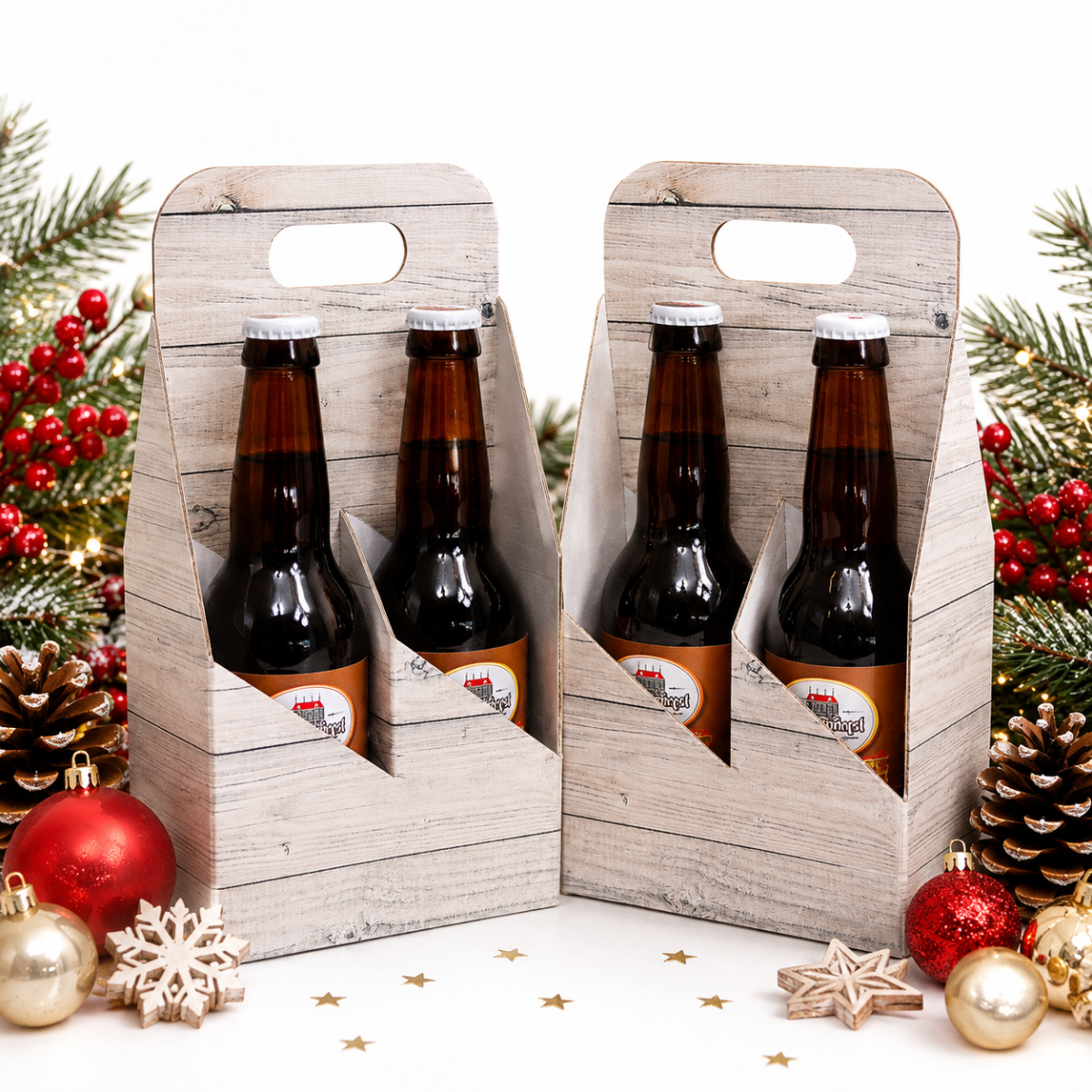 Bierpakket "Vier biertjes in tray"