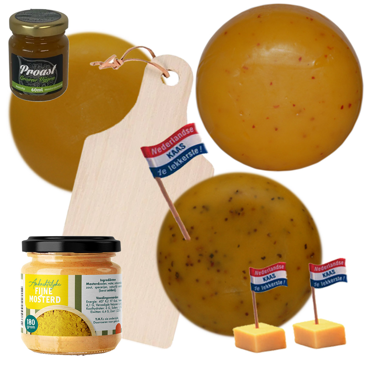 Kerstpakket kaas & dips