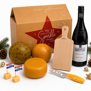 Kerstpakket Kaas & Wijnplezier