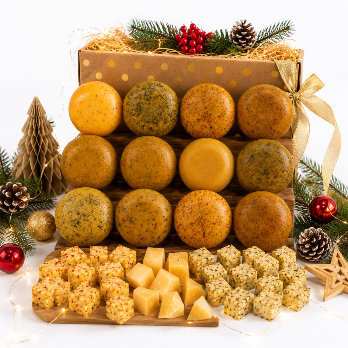 Kerstpakket Kaasproeverij 12 kaasjes