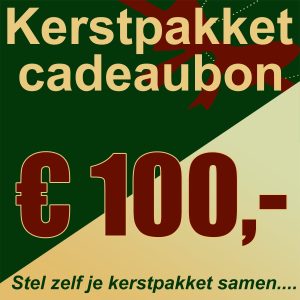 Kerstpakket cadeaubon € 100
