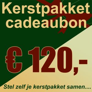 Kerstpakket cadeaubon € 120