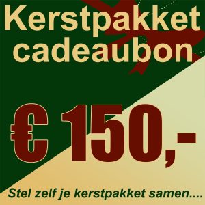 Kerstpakket cadeaubon € 150