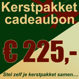 Kerstpakket cadeaubon € 225
