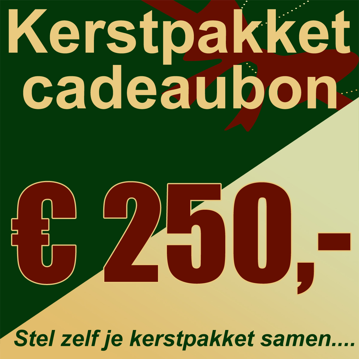 Kerstpakket cadeaubon € 250