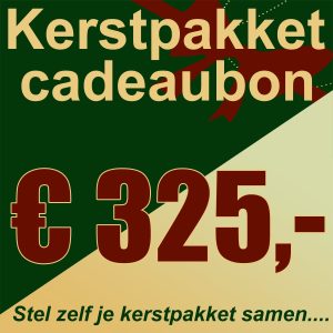 Kerstpakket cadeaubon € 325