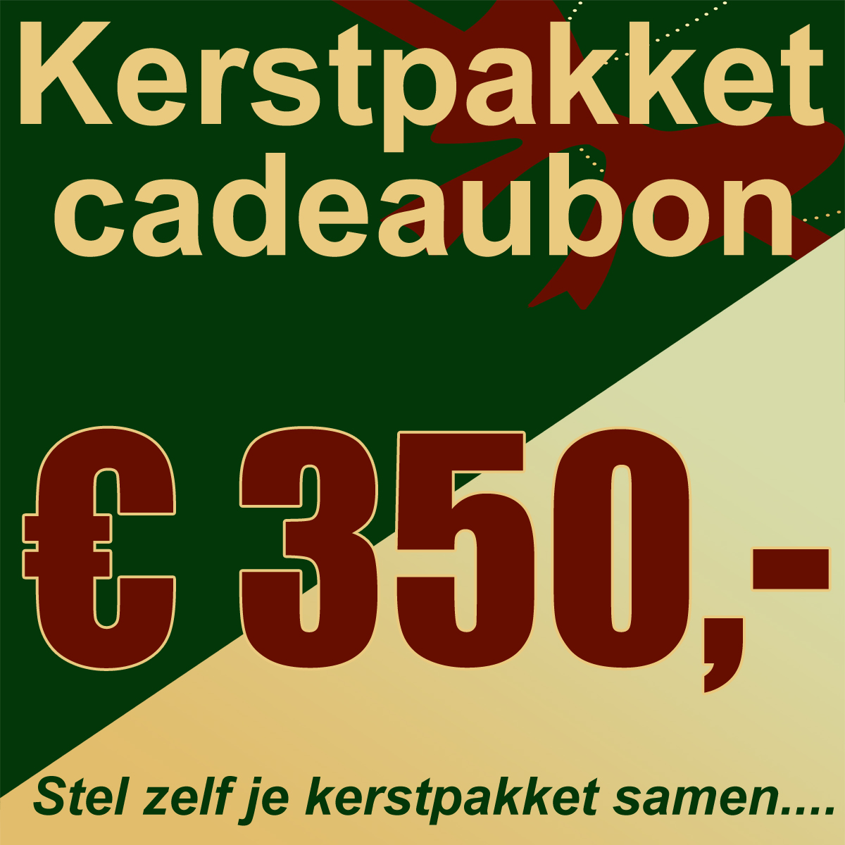 Kerstpakket cadeaubon € 350