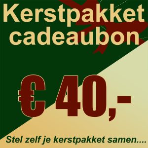 Kerstpakket cadeaubon € 40