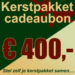Kerstpakket cadeaubon € 400