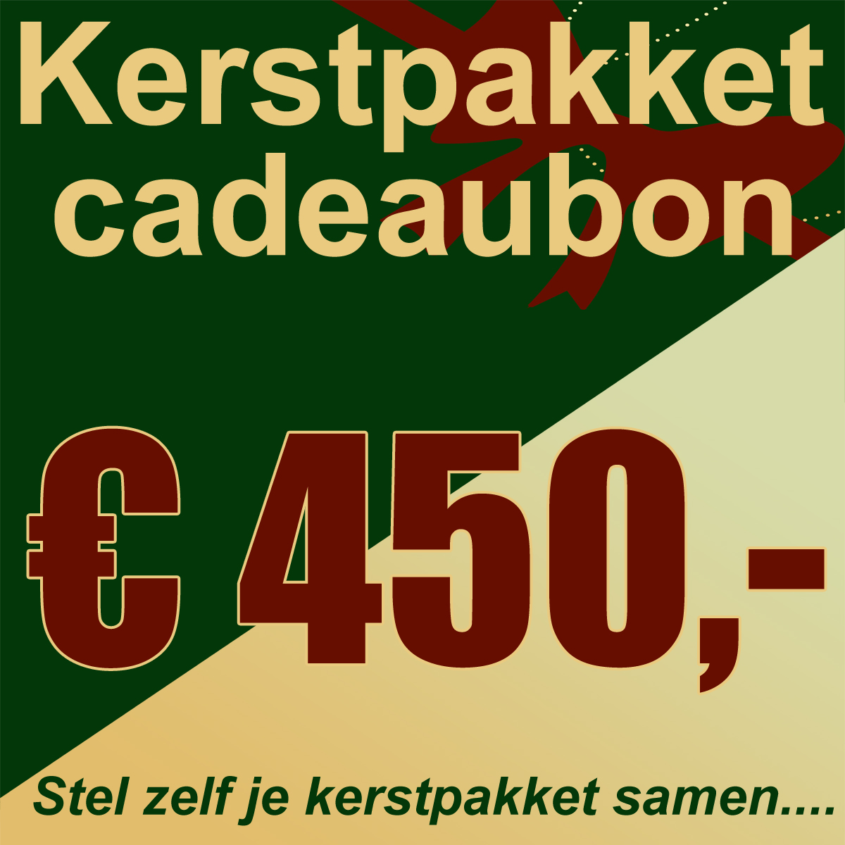 Kerstpakket cadeaubon € 450