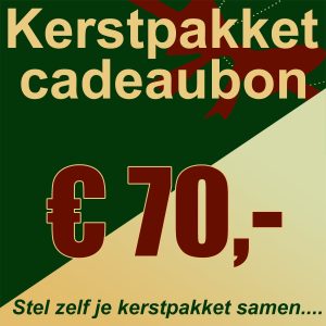 Kerstpakket cadeaubon € 70