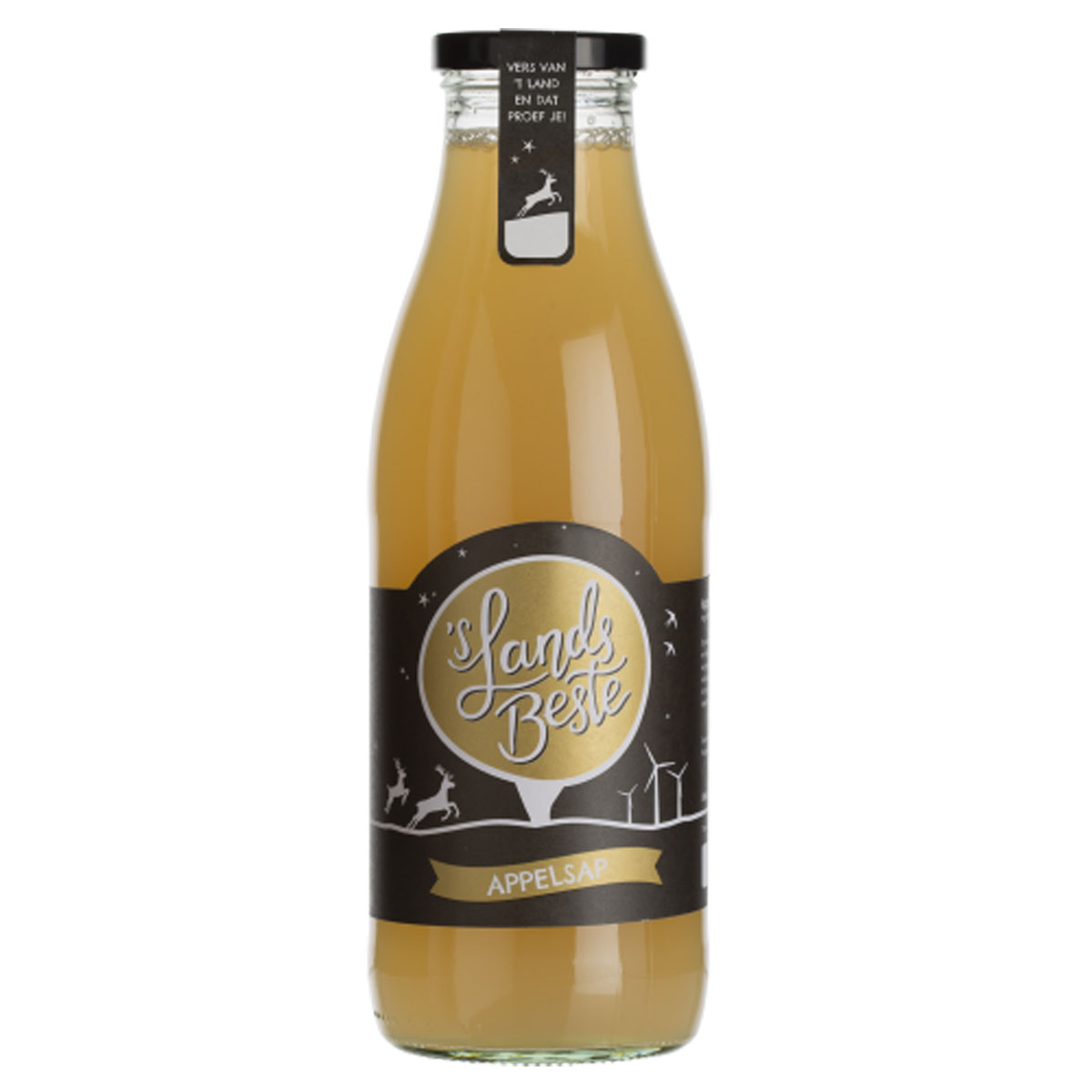 Appelsap met kerstetiket voor in kerstpakketten