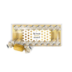 Blister cremosi goud "Jij bent GOUD waard" - chocolade