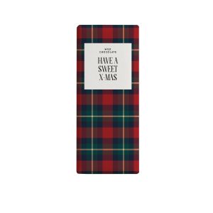 Chocoladereep "Have a Sweet X-mas" - Tartan