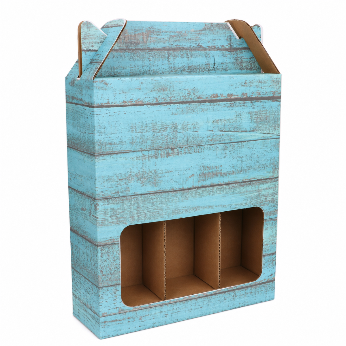 Bierverpakking Wood Blue 3 fles