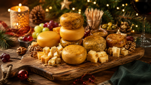 Kaasplankje in kerstpakket