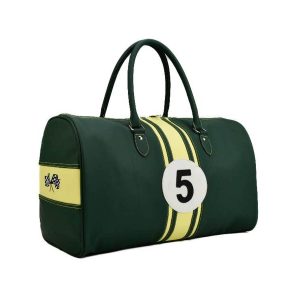 Retro Reis & Sporttas - geel/groen nr5