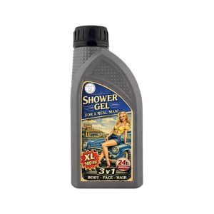 Retro industrial showergel 3-in-1 / blondine blauw 500ml