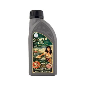Retro industrial showergel 3-in-1 / brunette groen 500ml