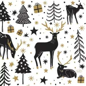 Kerstservetten "Magic Winter"