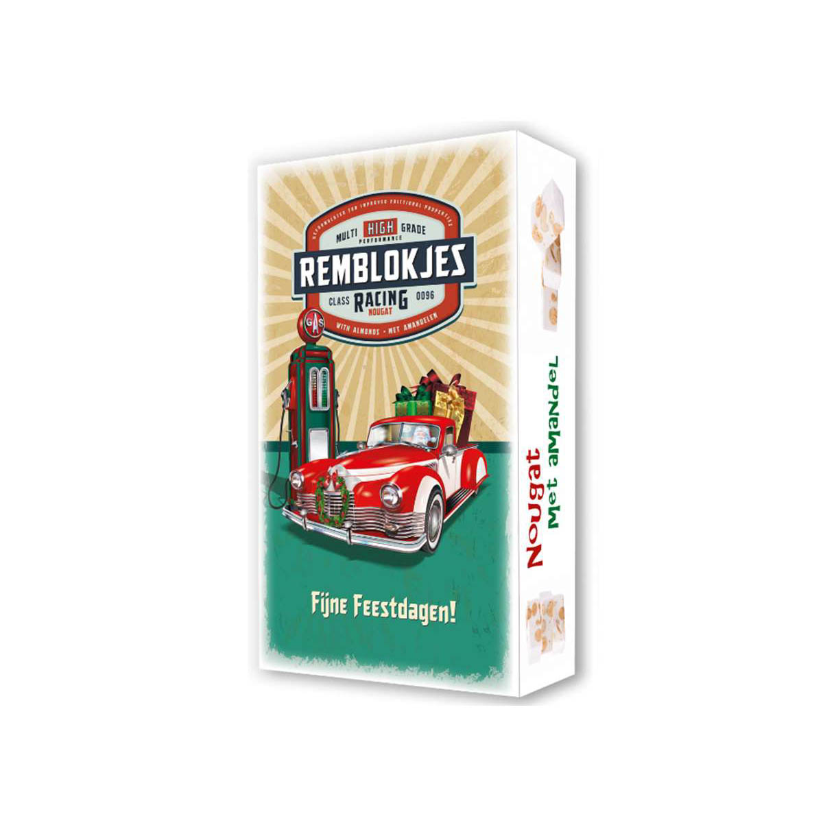 Remblokjes Nougat - Fijne Feestdagen