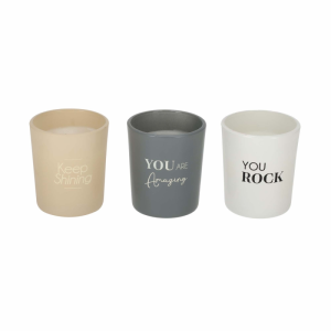 Complimenten Kaarsen Soft Vibes 3stuks