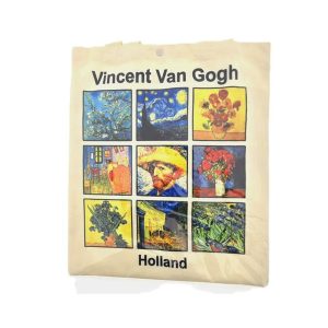 Luxe tas katoen "Vincent van Gogh" - 9 tegels