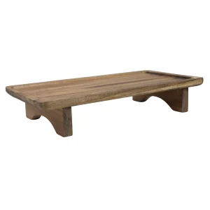 Serveerplank op voet Acacia 30cm