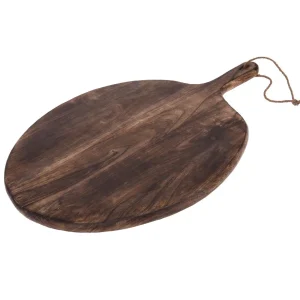 Serveerplateau mango hout Ø50cm gebrand